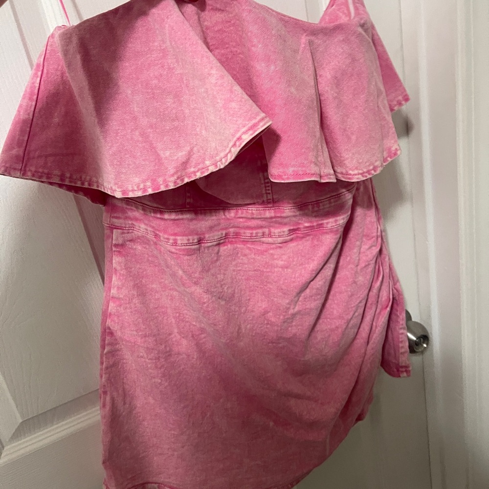 Pink Lily Strapless Pink Dress